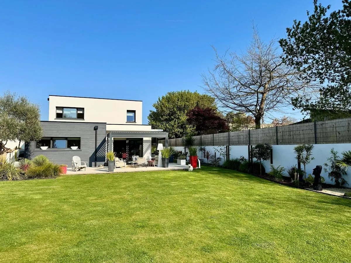 Дом отдыха Belle Maison Spacieuse Et Jardin Paysager, Gouesnac'H Gouesnach Франция
